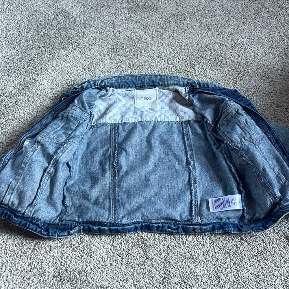 Girls “Distressed” Jean Jacket